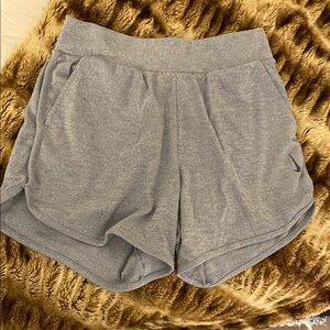 Nike Gray Athletic Shorts with Elastic Waistband